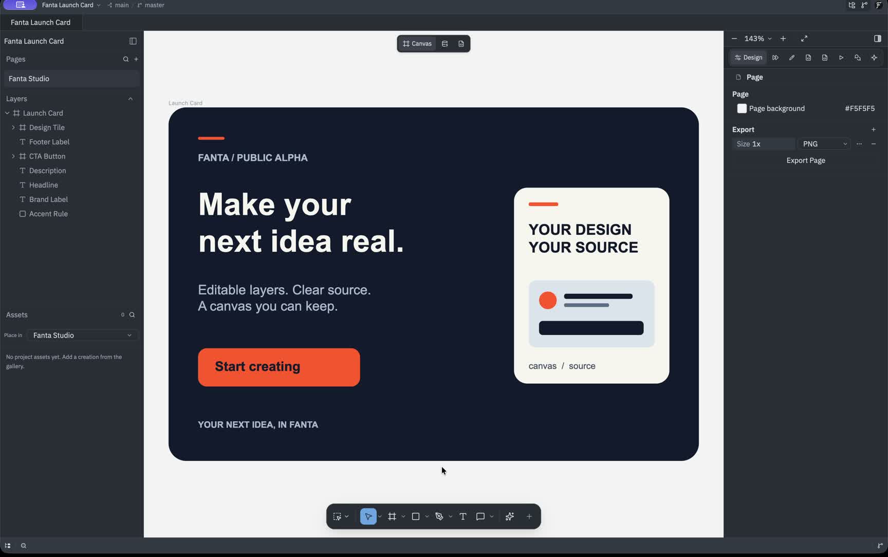 Poster from Your design is source